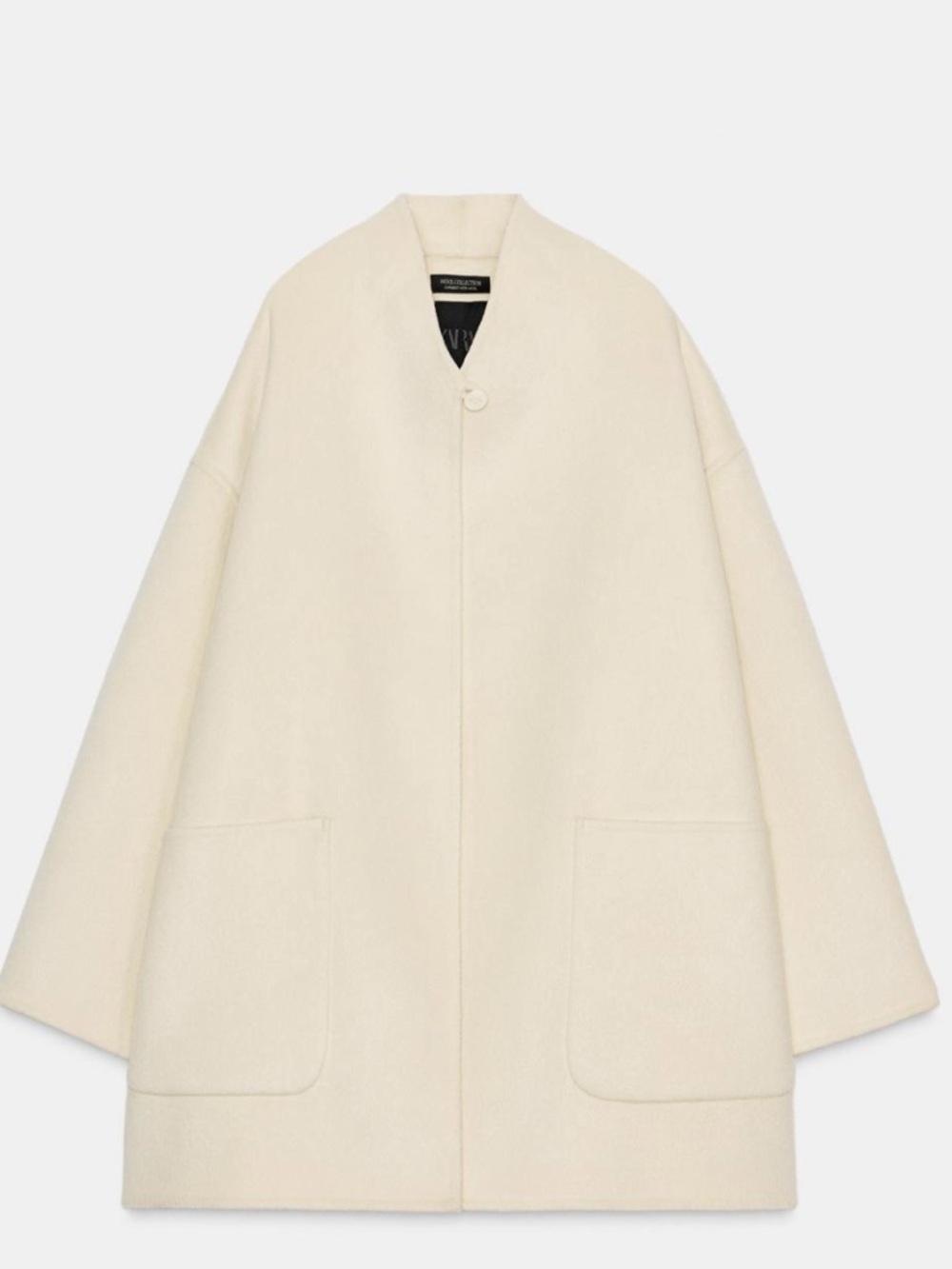 ZARA WOOL COLLECTION BLEND CAPE COAT